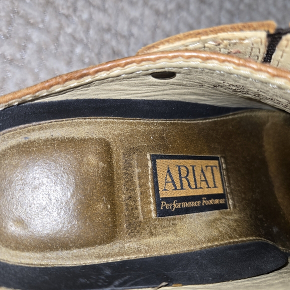 Ariat Leather Brown Mules Clogs Slingbacks Size 6 Women's - Picture 9 of 10